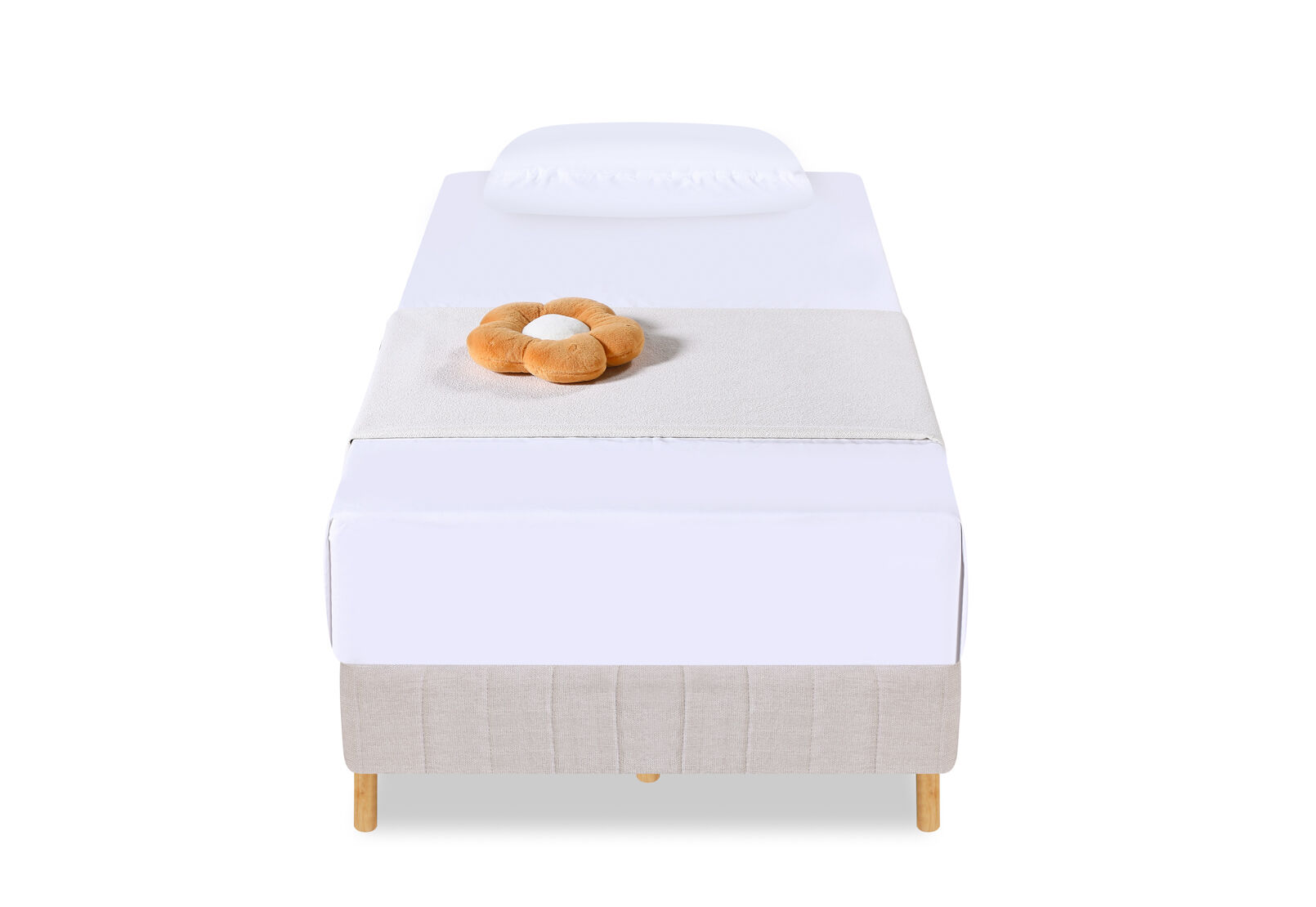 BOLOGNA SINGLE BED BASE BEIGE