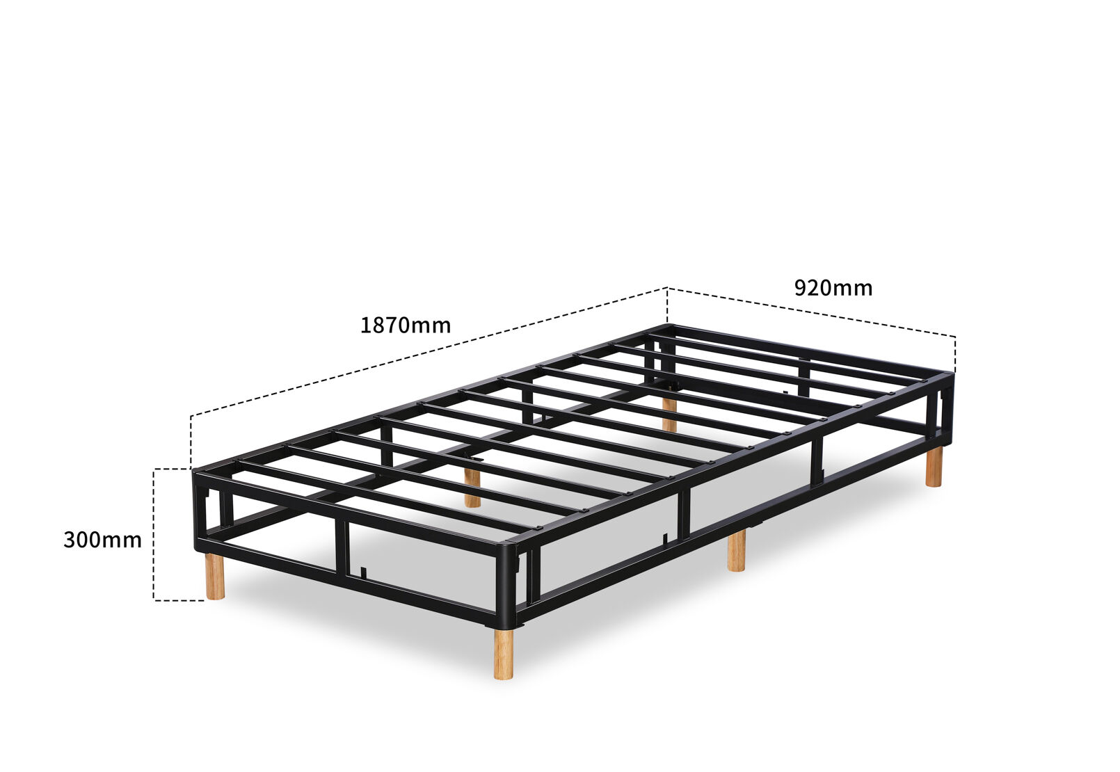 BOLOGNA SINGLE BED BASE BEIGE