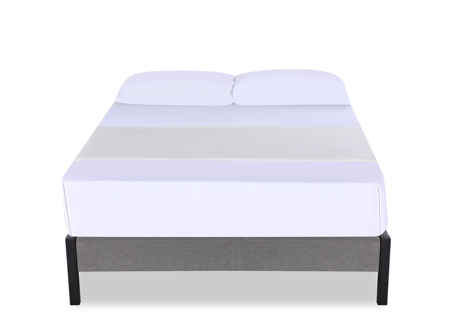 CARPENTER DOUBLE BED BASE GREY