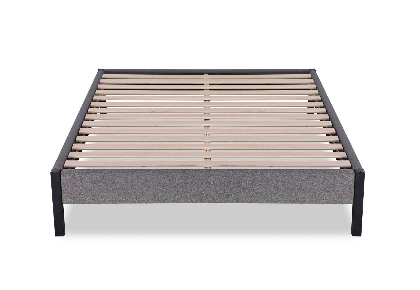 CARPENTER DOUBLE BED BASE GREY
