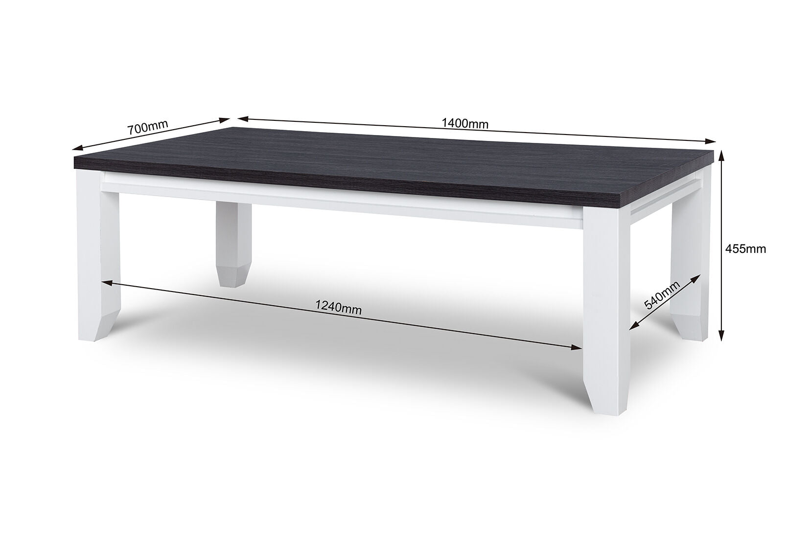 CASSEL COFFEE TABLE WHITE/DARK