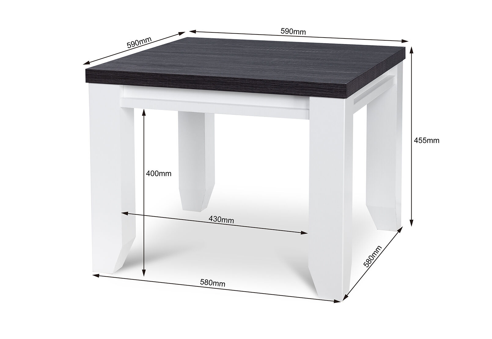 CASSEL LAMP TABLE WHITE/DARK