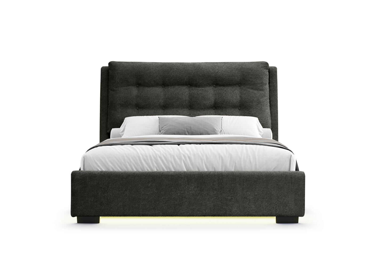 MORI QUEEN BED CHARCOAL