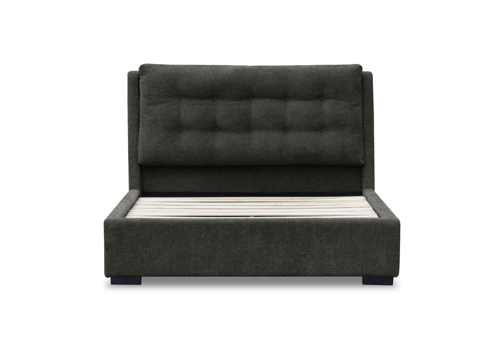 MORI QUEEN BED CHARCOAL