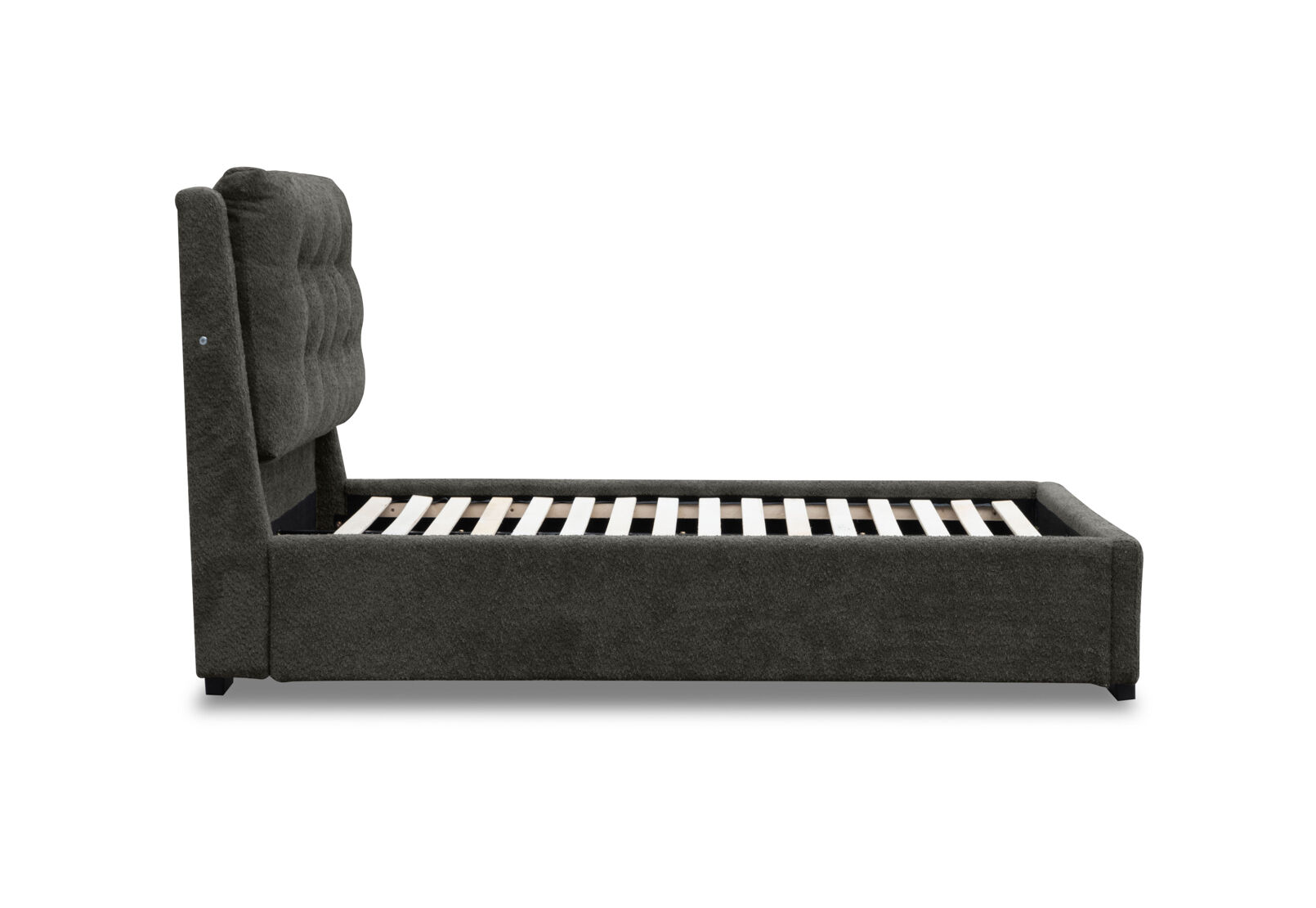 MORI QUEEN BED CHARCOAL