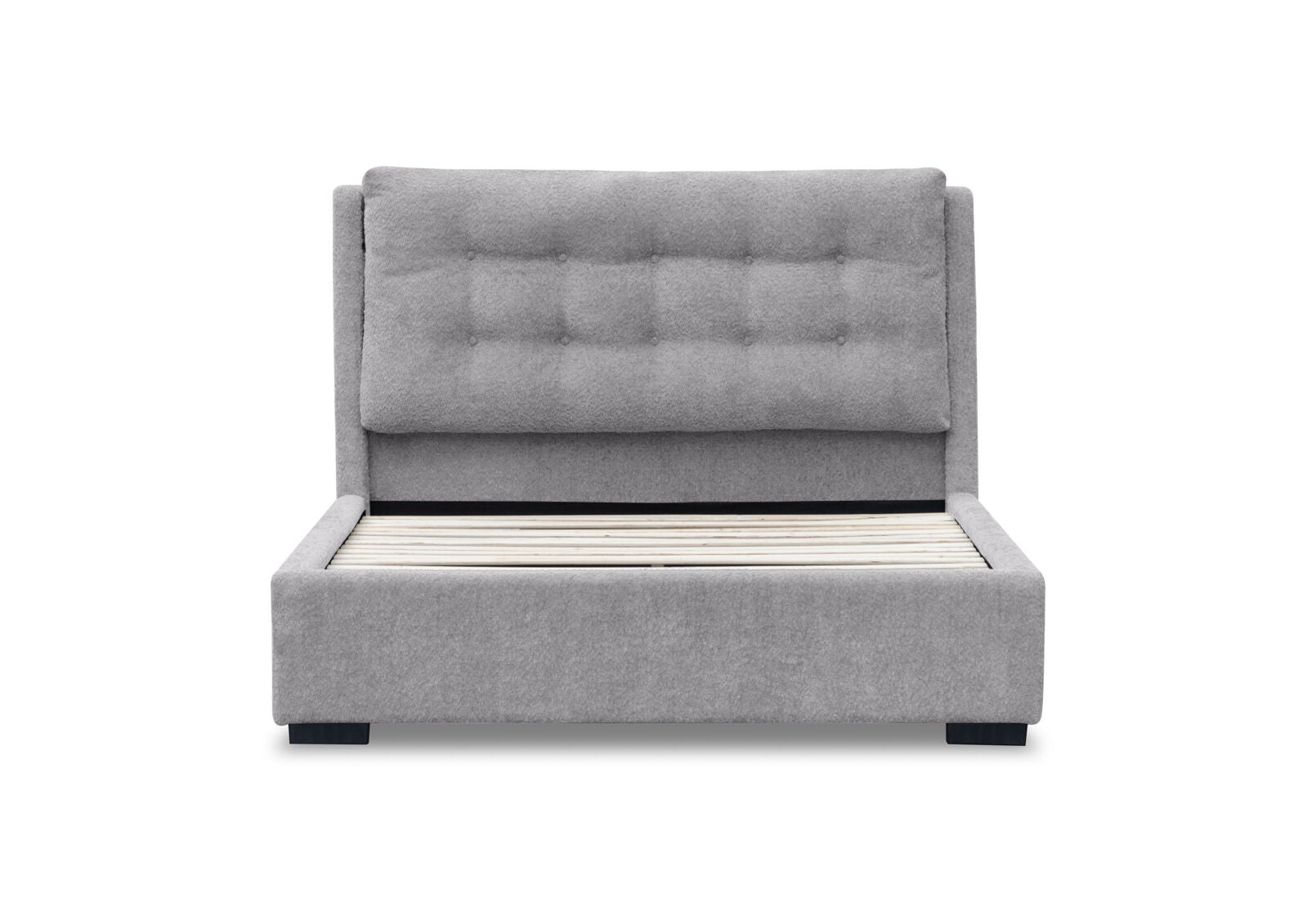MORI QUEEN BED LIGHT GREY
