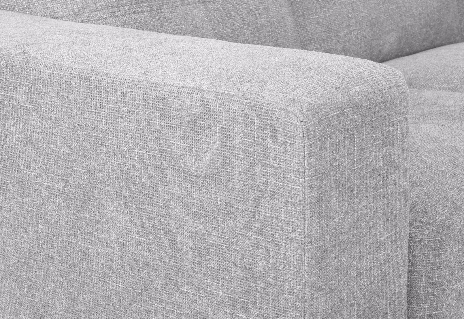 DIAMOND FABRIC 2 SEATER SOFA LIGHT GREY