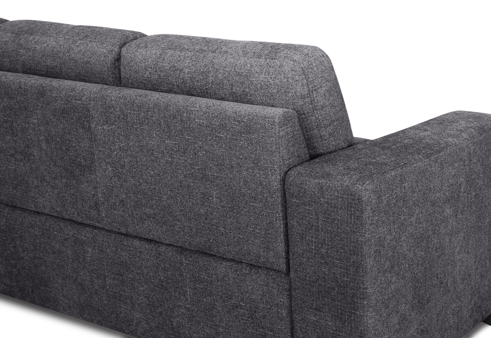 DIAMOND FABRIC 3 SEATER SOFA DARK GREY