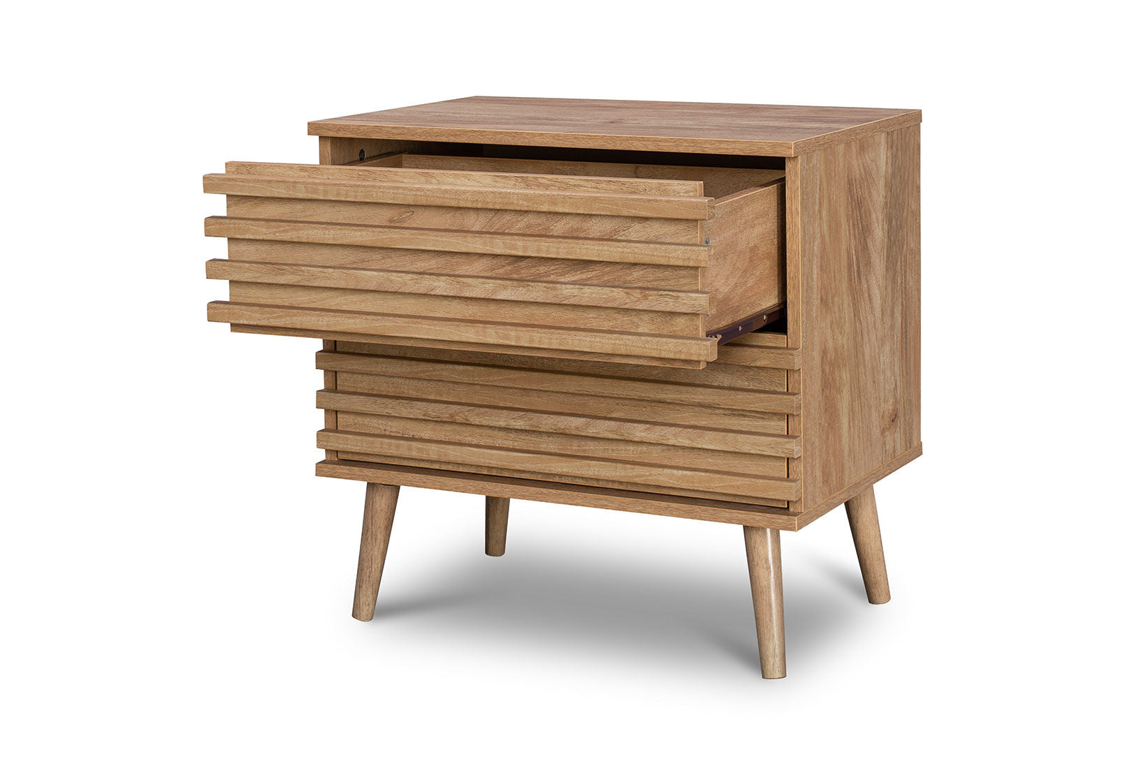 STEVENSON 2 DRAWER BEDSIDE NATURAL