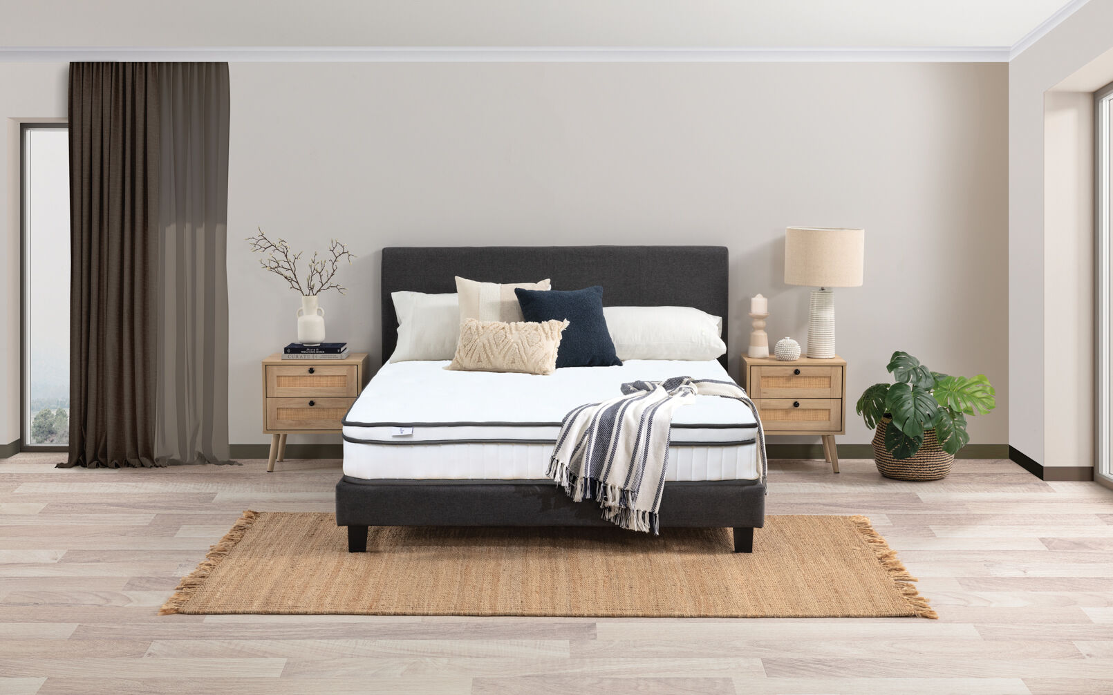 LLAMA MYRA QUEEN MATTRESS WHITE