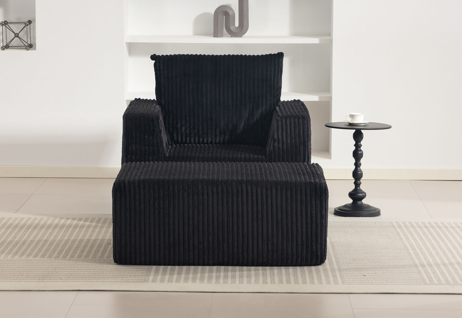 LANGRES ACCENT CHAIR BLACK