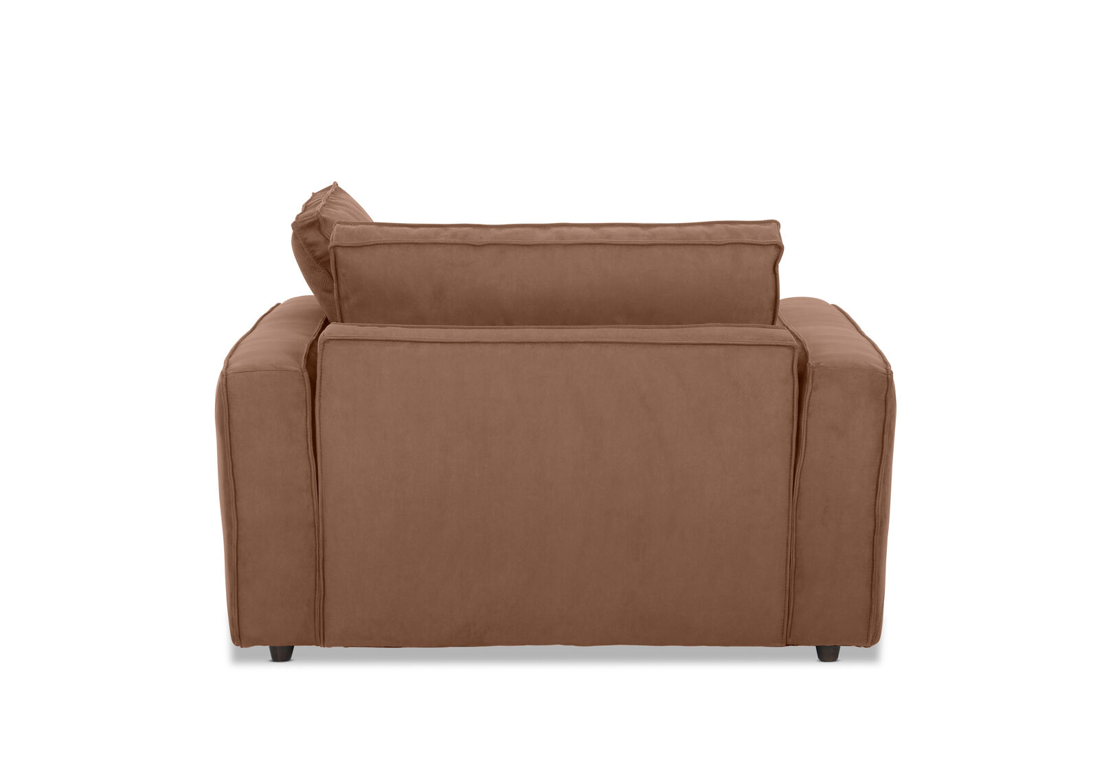 CIMIANO FABRIC 1.5 SEATER ACCENT CHAIR CHOCOLATE