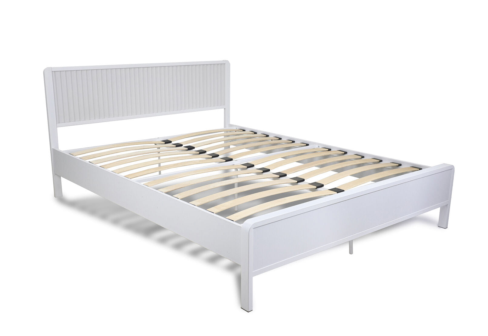 CARRARA QUEEN BED WHITE