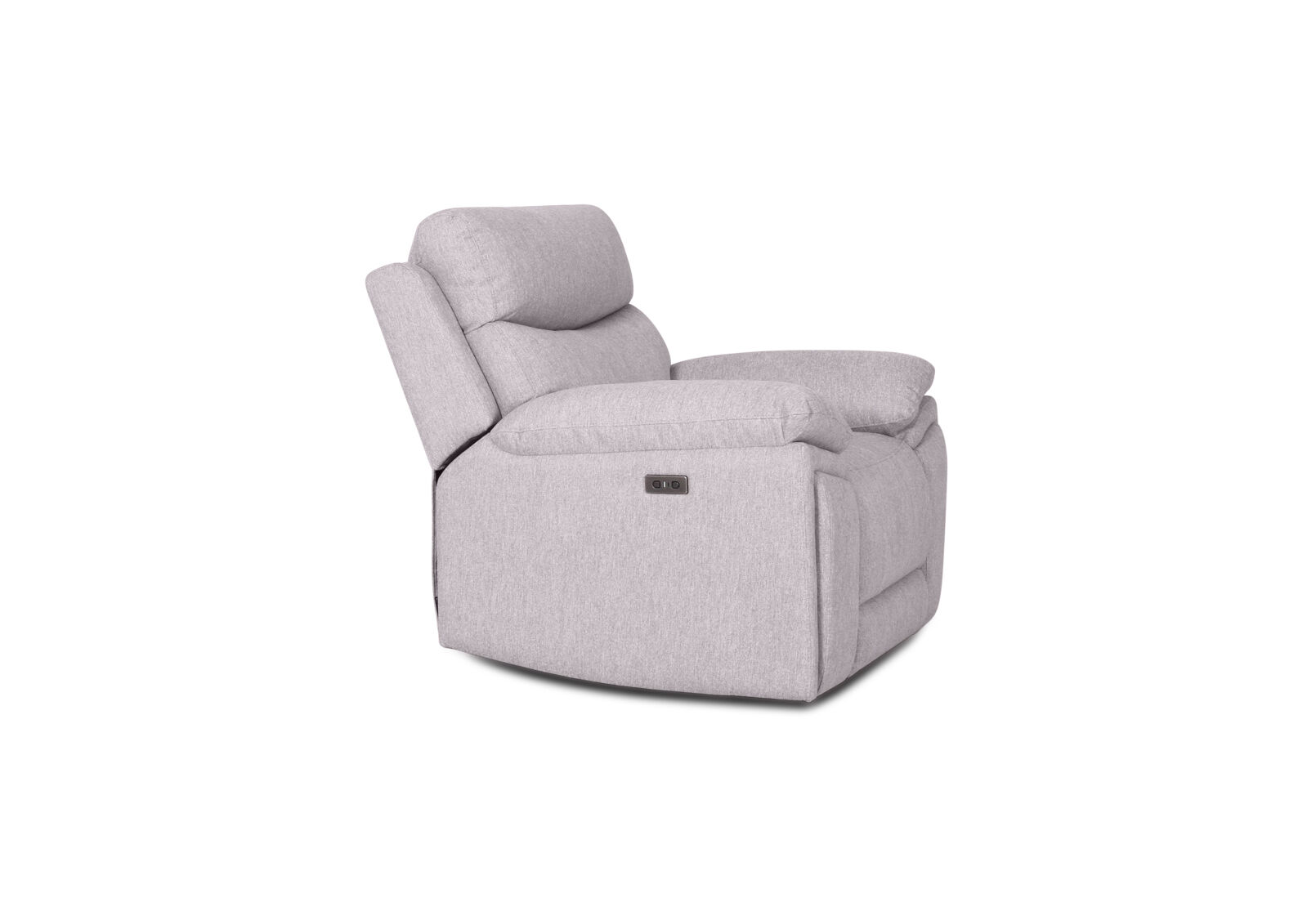 BRAVORA FABRIC ELECTRIC RECLINER LIGHT GREY