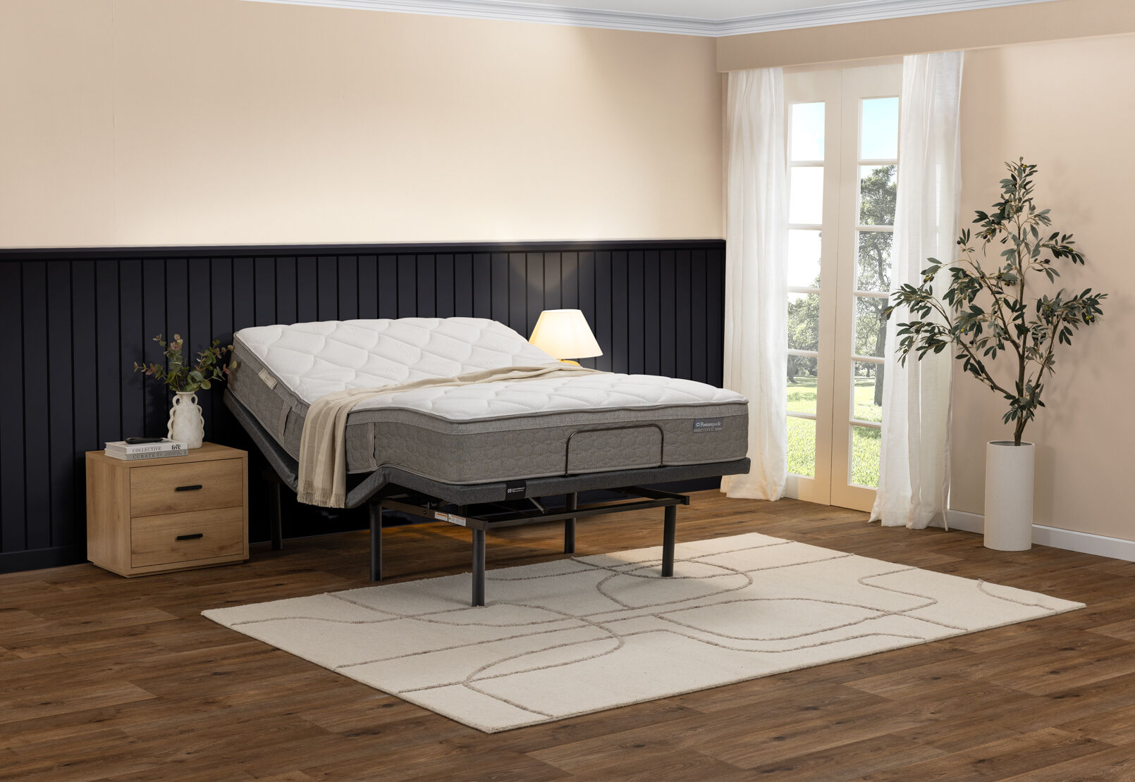 ELEMENT DOUBLE ADJUSTABLE BASE CHARCOAL