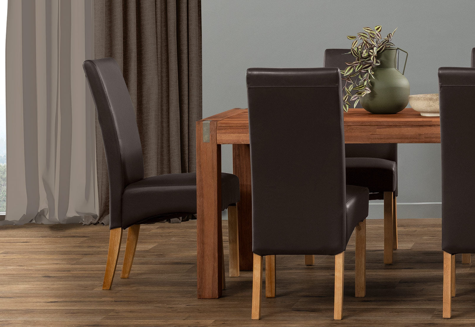 SILVERWOOD MK2 DINING CHAIR CHOCOLATE