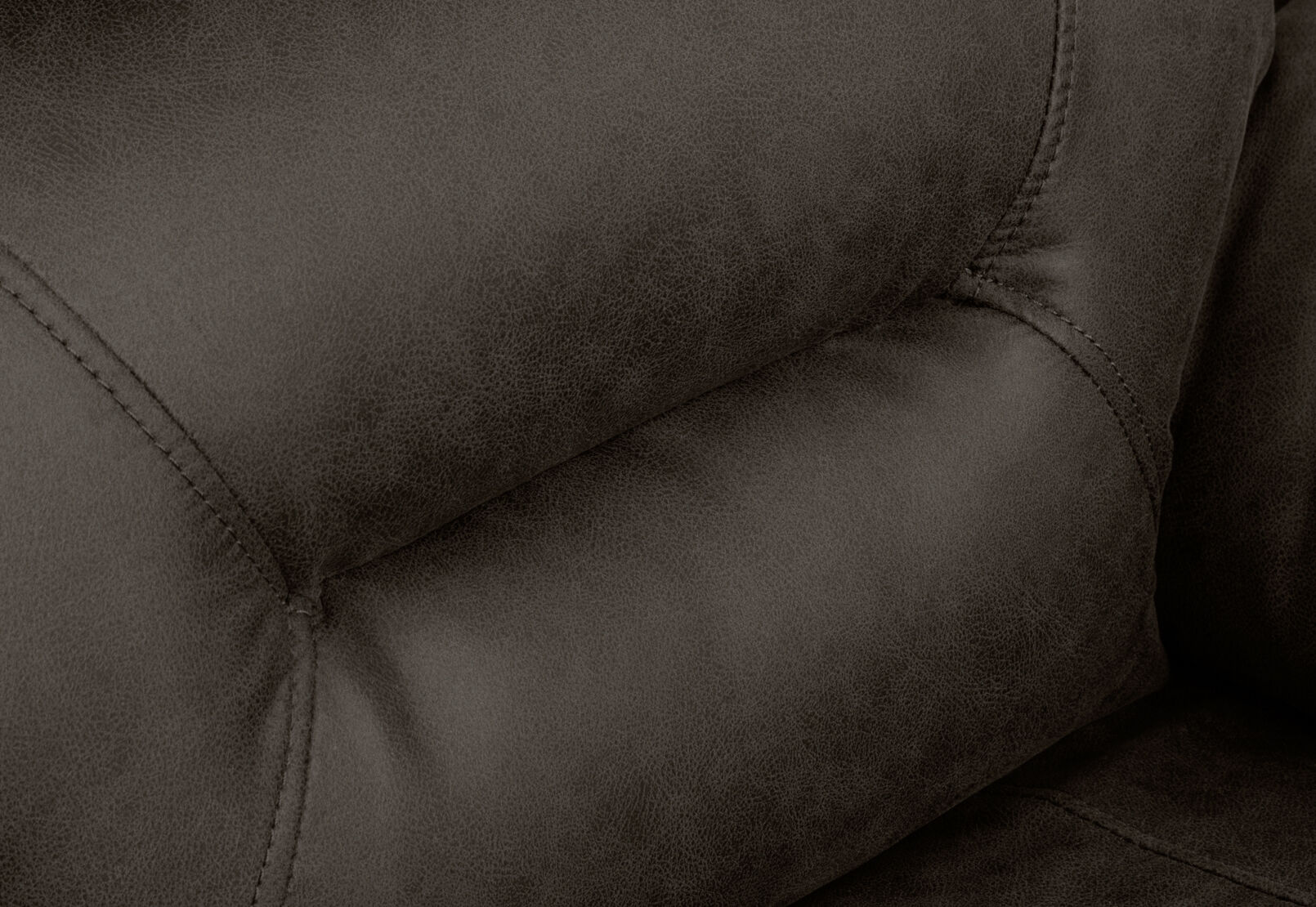 KESWICK FABRIC 2 SEATER WITH INBUILT RECLINERS & CONSOLE CHARCOAL