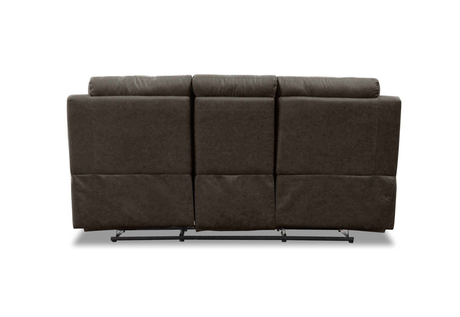 KESWICK FABRIC 3 SEATER WITH 2 INBUILT RECLINERS & DROP DOWN TABLE CHARCOAL