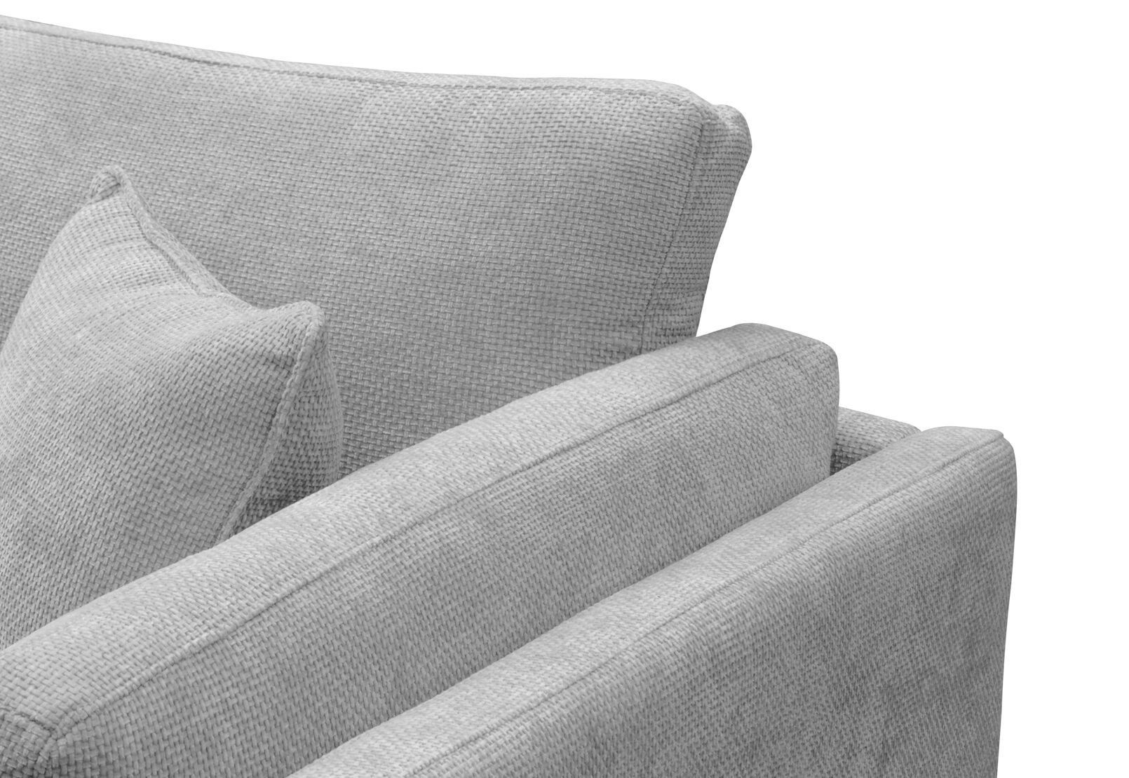 RAMI FABRIC 3 SEATER SOFA LIGHT GREY