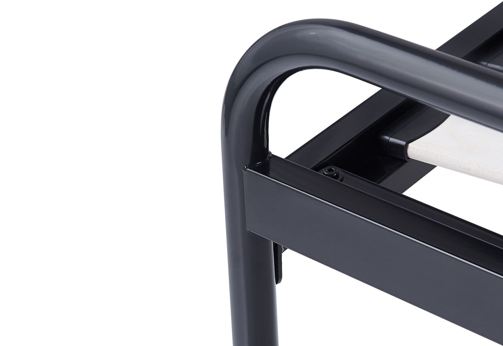 SALERNO KING BED GLOSS BLACK