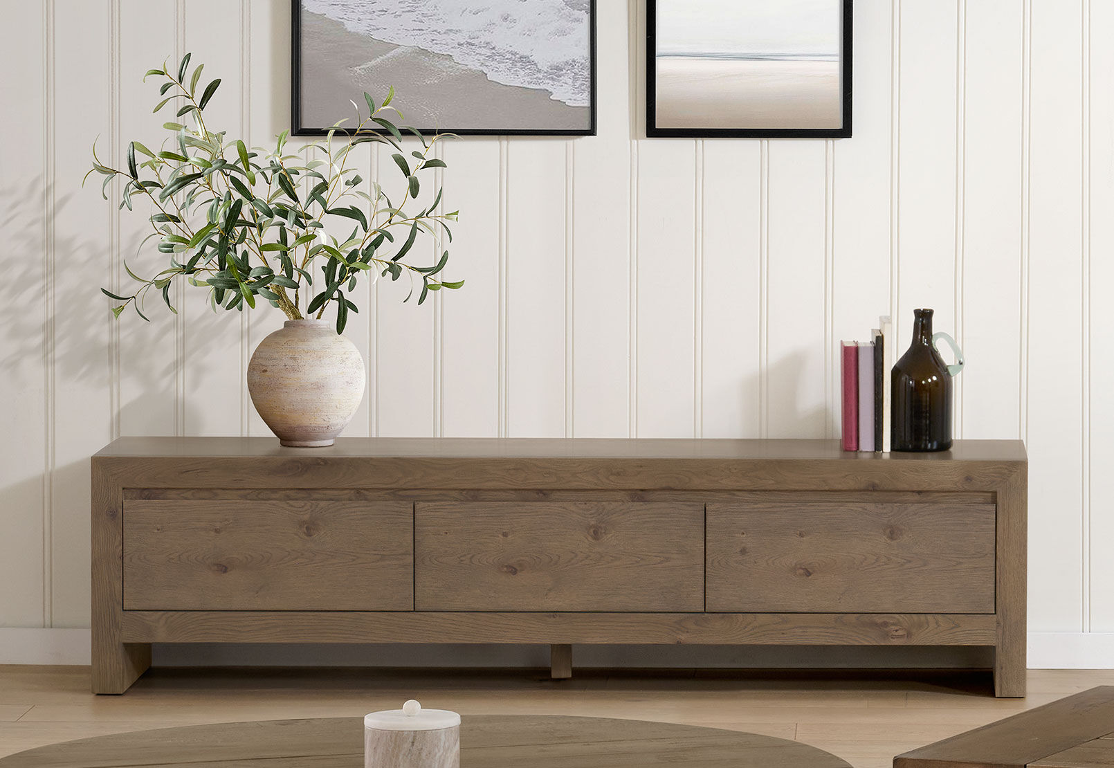 HOCKNEY ENTERTAINMENT UNIT RUSTIC NATURAL