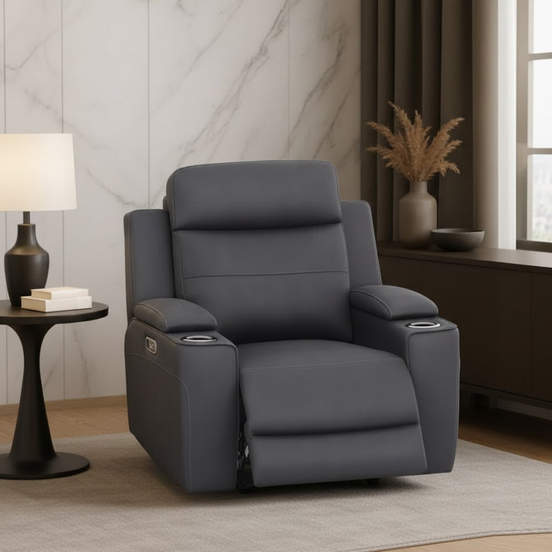 ALEXIOS ELECTRIC RECLINER CHARCOAL