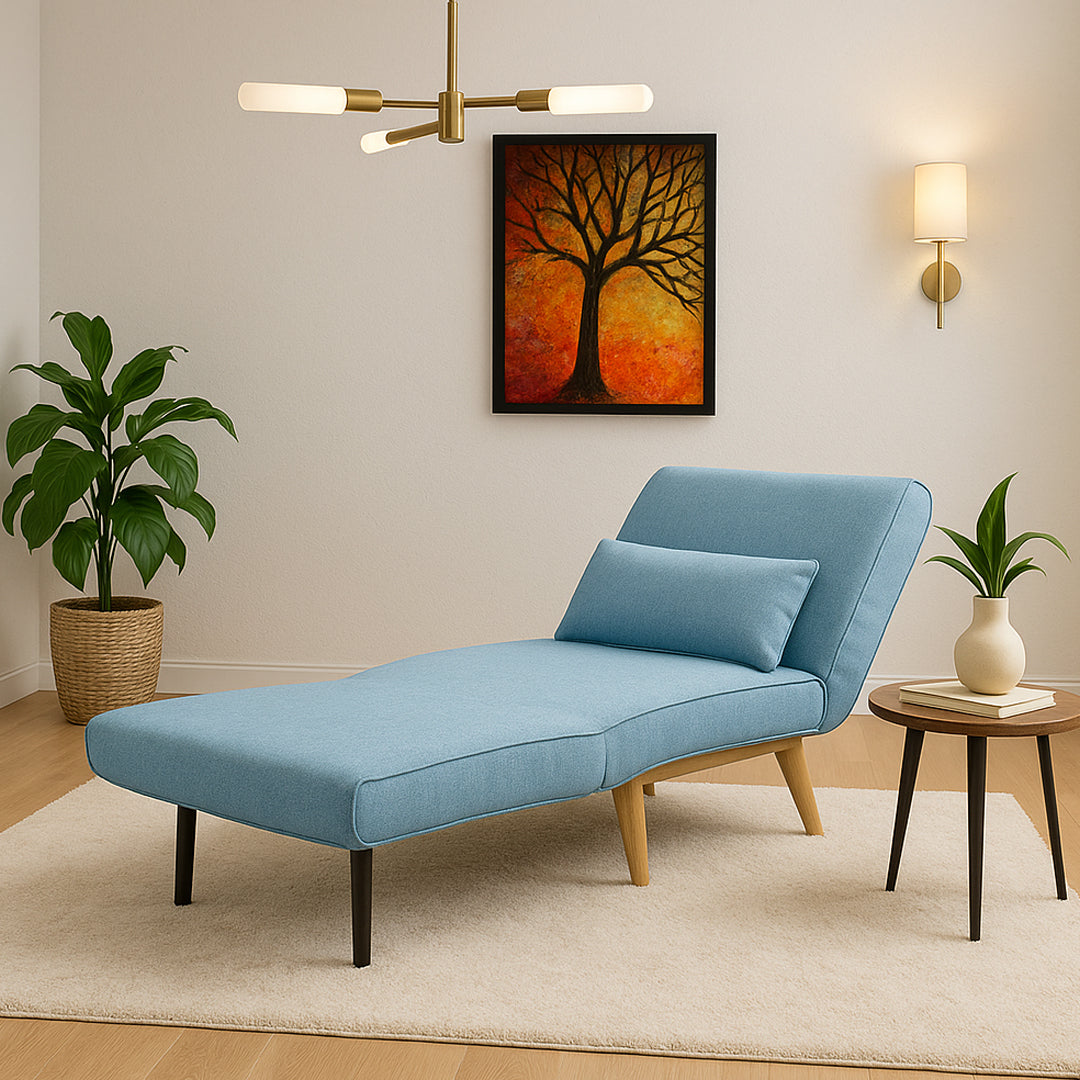 ANGLER SOFA BED AQUA BLUE