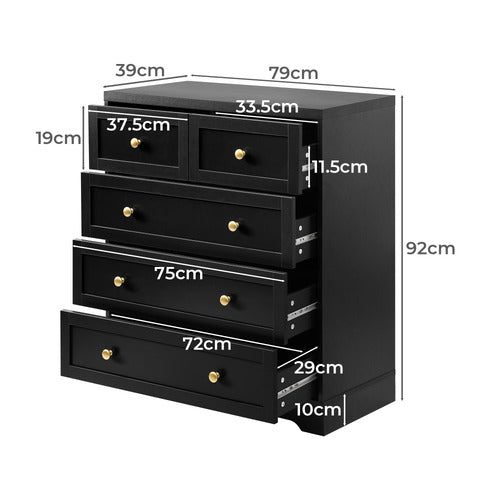 LIVING FUSION ACRION 5 DRAWER CHEST