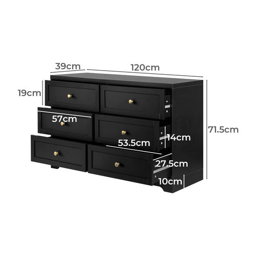 LIVING FUSION ACRION 6 DRAWER CHEST