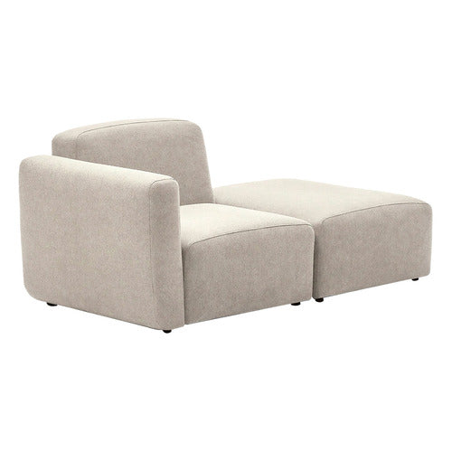 LINEA FURNITURE ADDISON CORNER ARMCHAIR & OTTOMAN SET