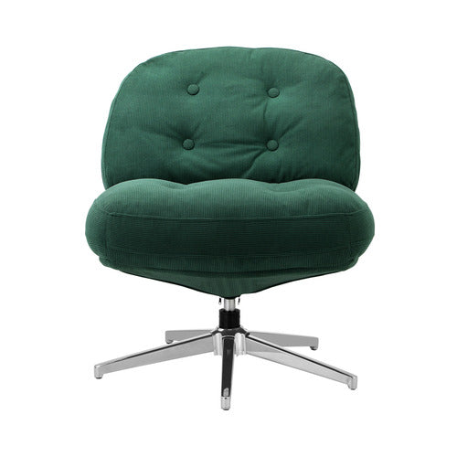 LIVING FUSION ADLER CORDUROY SWIVEL ACCENT CHAIR
