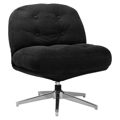 LIVING FUSION ADLER CORDUROY SWIVEL ACCENT CHAIR
