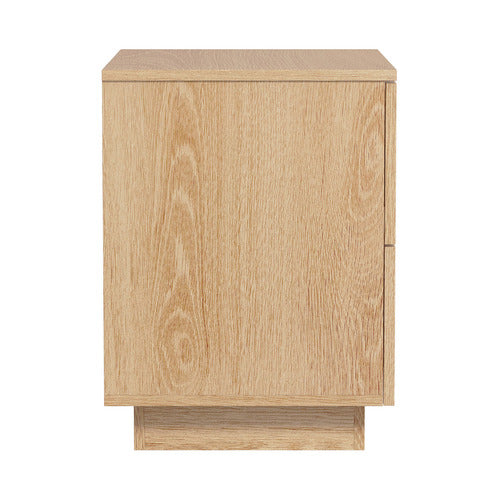 LIVING FUSION HALDEN 2 DRAWER BEDSIDE TABLE