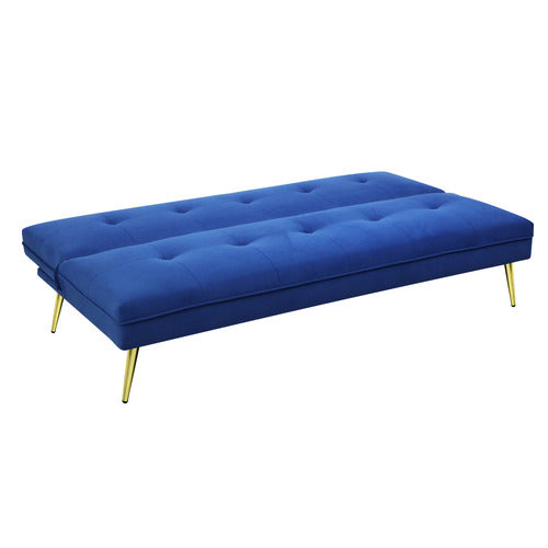 OAKLEIGH HOME AISLINN 3 SEATER SINGLE VELVET SOFA BED