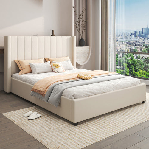 SOUTHERN STYLERS AKI UPHOLSTERED BED WITH DRAWERS