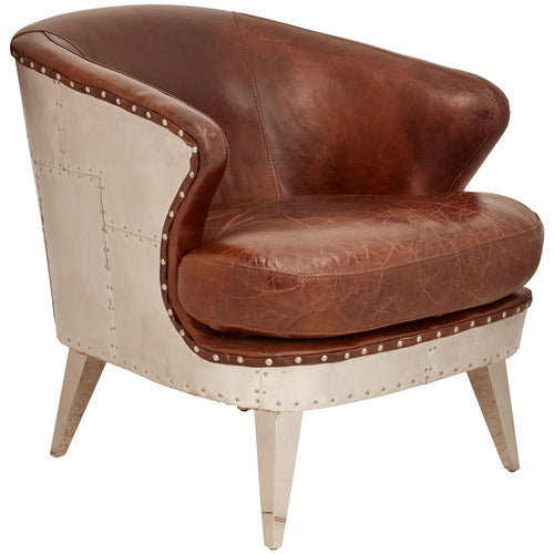 CHARTWELL HOME AKIRA LEATHER ARMCHAIR