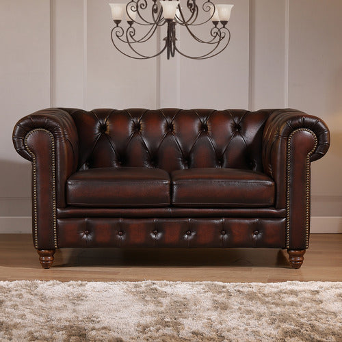 LEGACY FURNITURE ALASTAIR 2 SEATER LEATHER SOFA