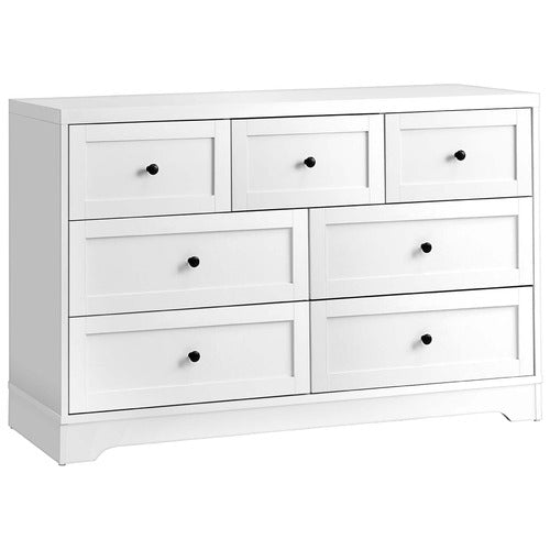 LIVING FUSION WHITE AURORA 7 DRAWER CHEST