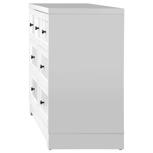 LIVING FUSION WHITE AURORA 7 DRAWER CHEST