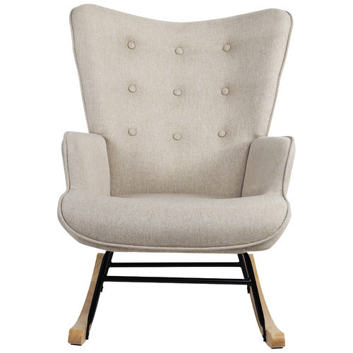LIVING FUSION ALDAN UPHOLSTERED ROCKING CHAIR