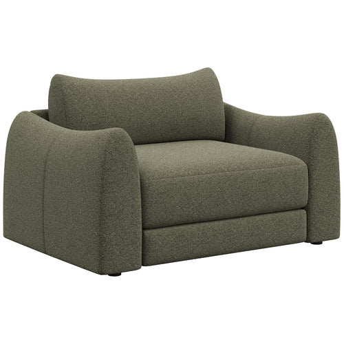 ALDO 1.5 SEATER OVERSIZED SINGLE BOUCLE SOFA BED