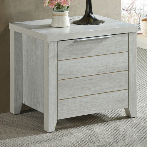SOUTHERN STYLERS ALEXA 2 DRAWER BEDSIDE TABLE