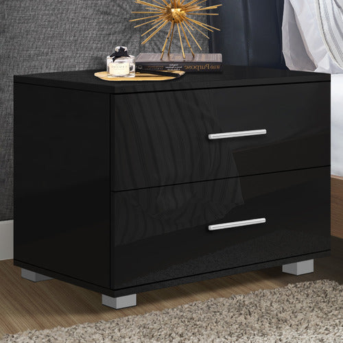 HOXTON ROOM ALLANIS 2 DRAWER BEDSIDE TABLE