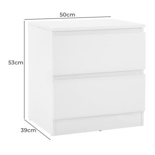CAPE FURNITURE ALLIONA BEDSIDE TABLES (SET OF 2)