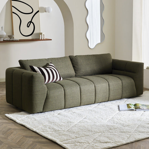 ALMA 3 SEATER UPHOLSTERED SOFA