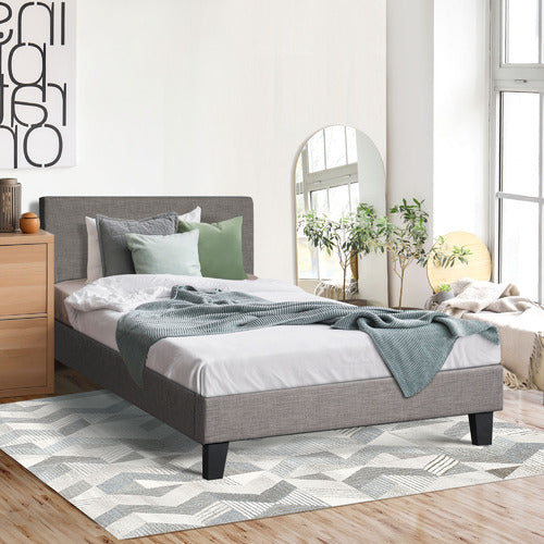 LIVING FUSION ALONZO UPHOLSTERED BED FRAME