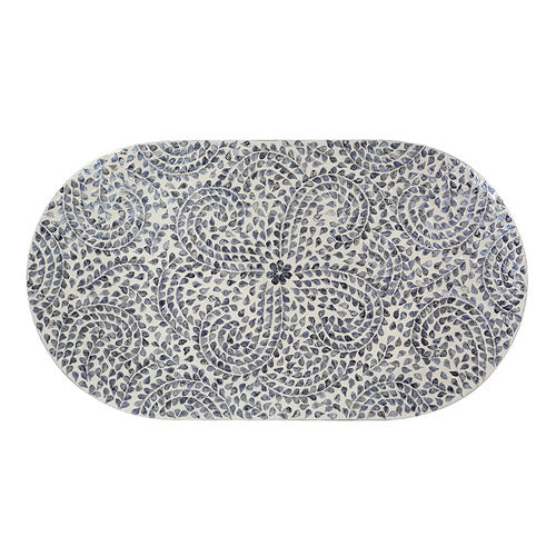 THE DECOR STORE AMANDA CAPIZ SHELL COFFEE TABLE