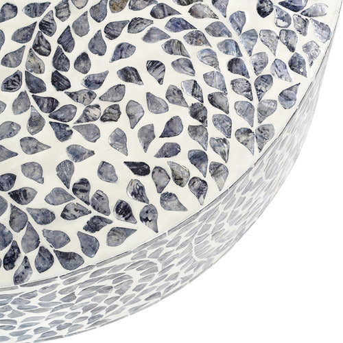 THE DECOR STORE AMANDA CAPIZ SHELL COFFEE TABLE