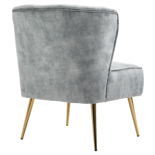CORA HOME LIVING AMANDEEP VELVET ACCENT CHAIR