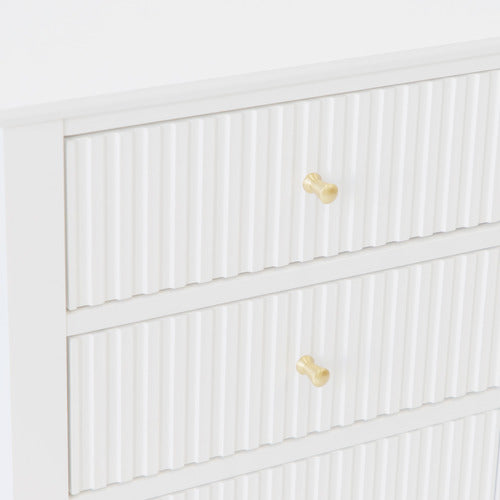 WEST VALLEY INTERIORS AMARA 3 DRAWER BEDSIDE TABLE